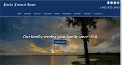 Desktop Screenshot of parksfuneralhome.com